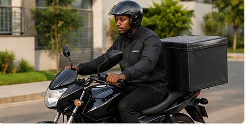 Spare-parts delivery rider